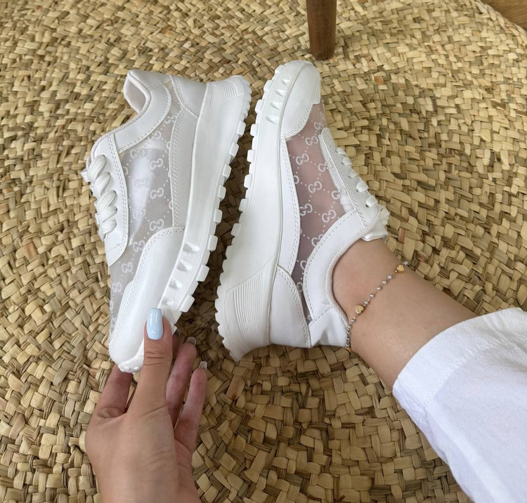 کتونی توری سفید