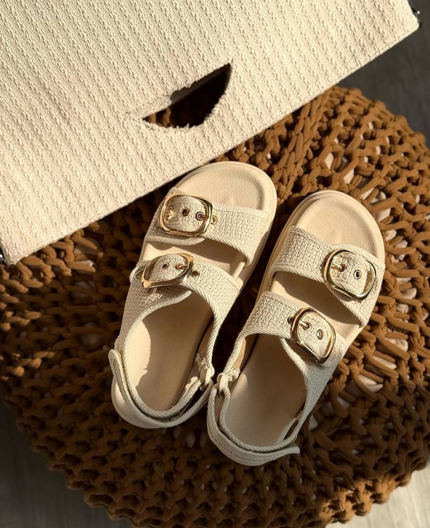 صندل پارچه ای طرح کنفی