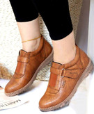 کفش عسلی زنانه