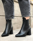 نیمبوت قهوه ای پاشنهدار