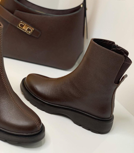 نیمبوت قهوه ای دخترانه