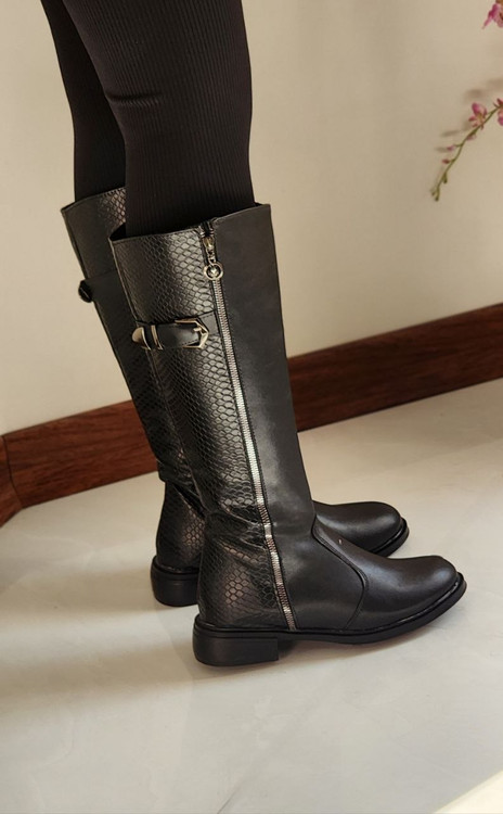 بوت پوست ماری بلند